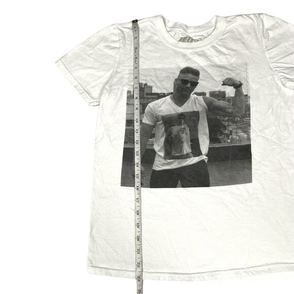 JE11 T-Shirt Jersey Shore Graphic Tee White Black Short Sleeve 100% Cotton Small - Picture 5 of 6